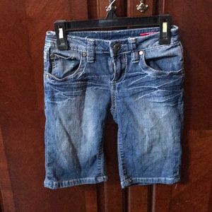YMI girls jean shorts size 7